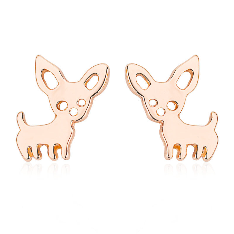 Simple Cute Puppy For Women Creative Abstract Animal Earrings Pet Ear Accessories