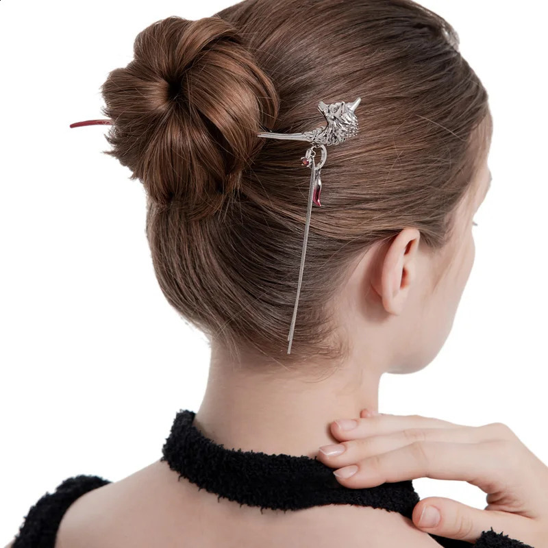 Sweet And Cool Copper Alloy Fox Hairpin For Celebration Banquets A Jewelry Gift For Women 250807