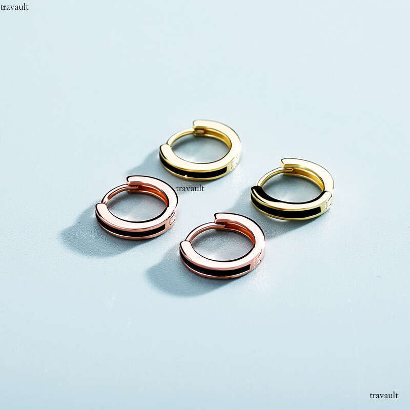 Unique Oil-Drip Glossy Hip-Hop Earrings Iced Out VVS Stud Jewelry