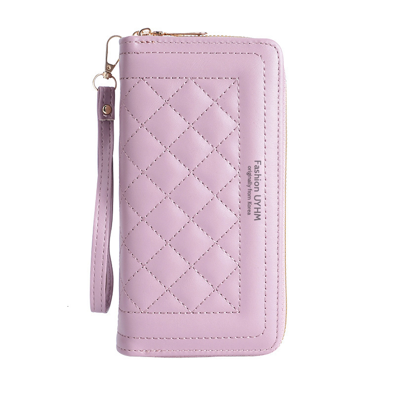 Wallet For Women 2025 New Long Style Ladies Handheld Luxury Bag Korean Version Casual Phone Bag Double Zipper Large Capacity Card Holder