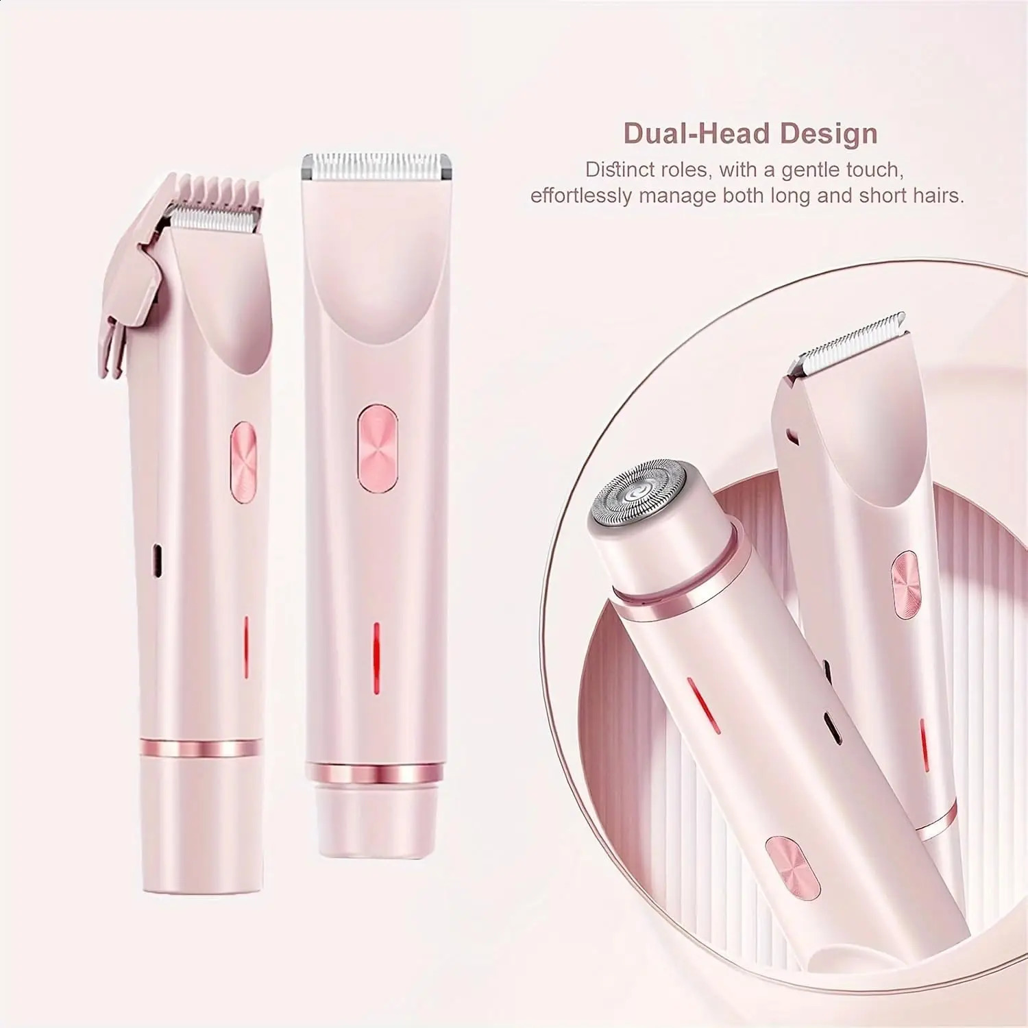 2-in-1 dual head womens electric shaver womens electric hair clipper womens electric trimmer ideal Year gift 250805