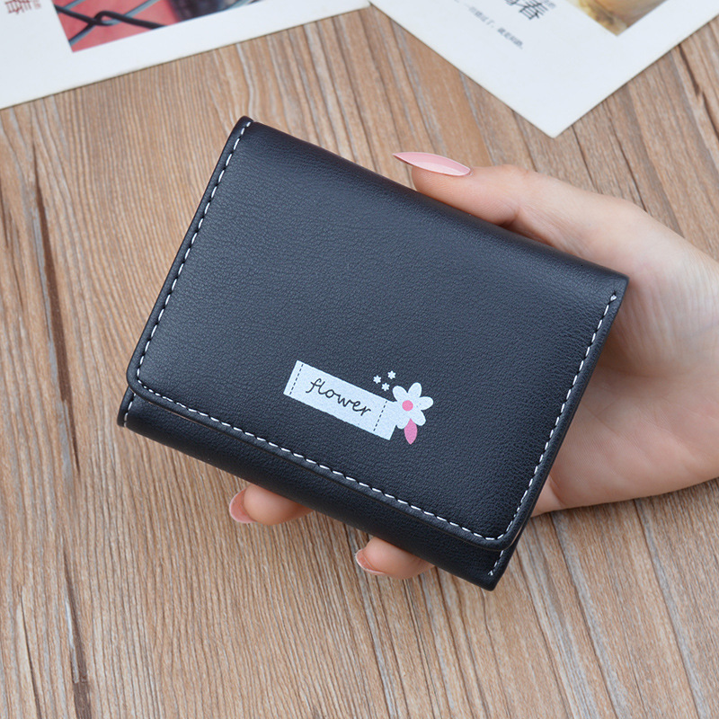 New Women's Wallet Short Style Luxury Bag Money Clip For Female Students Thin Fashion Simple Large Capacity Foldable Soft Leather Designer Bag Sm