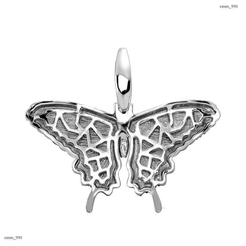 INS Style Bling Super Shiny Alloy Full Dia Butterfly Pendant High-end Women's Necklace