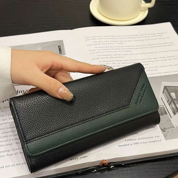 Wallet For Designer Bag Women Korean Style Long Multi-card Slot Cross-border Zipper Bag Women's Wallet New Clutch Phone Bag Luxury Bag Card Holde
