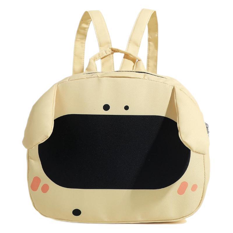 Canvas Cute Big Nose Backpack Student Class Commuting School Bag ddmymoon