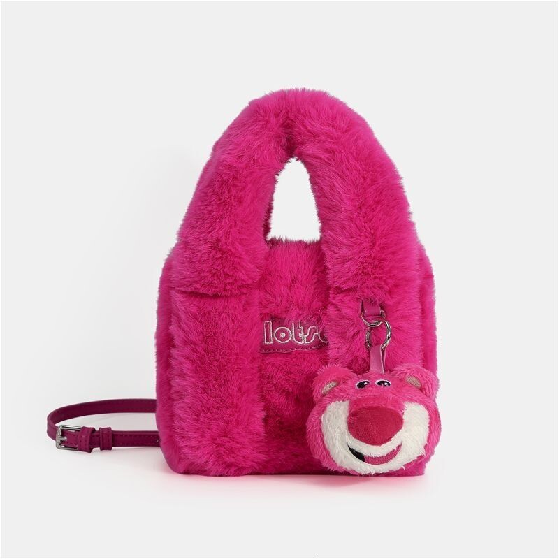 Niche Design Furry 2025 High-End Strawberry Bear Bucket Bag ddmymoon
