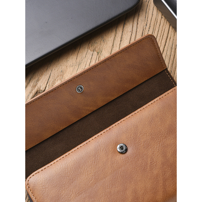 Men's Wallet Men's Bag PU Money Clip Clutch New Casual Phone Long Multi-card Luxury Bag Slot Manufacturer Wholesale Large Capacity