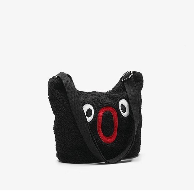 2025 New Cute Double-Sided Plush Crossbody Niche Fluffy Bag Single Shoulder ddmymoon