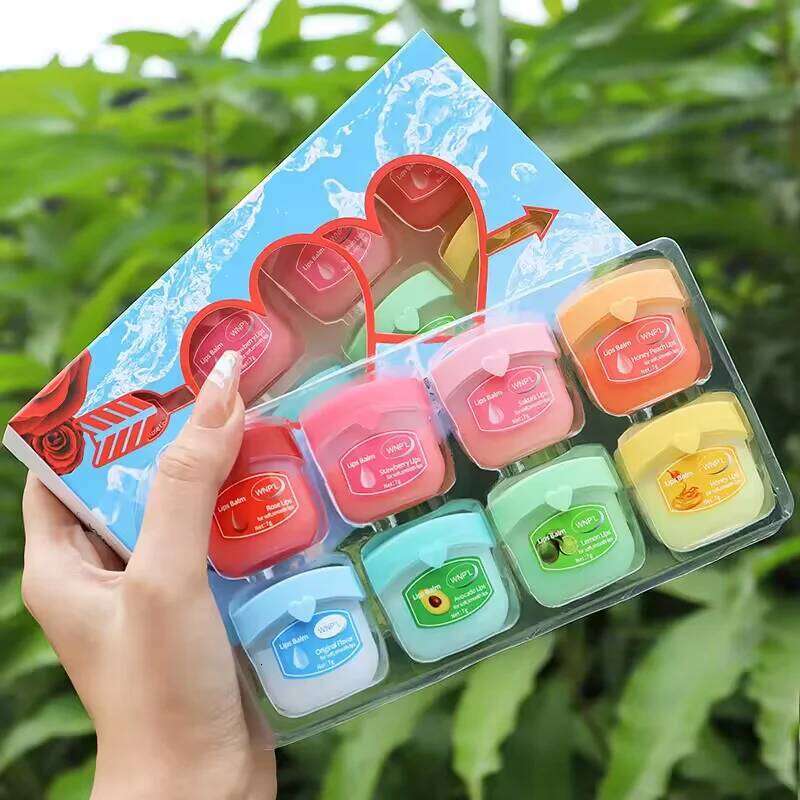 4/6/8pcs Fruit Series Balm Set Moisturizing Refreshing Non-sticky Anti-Cracked Lip Mask Vaseline for Lips Makeup Free shipping