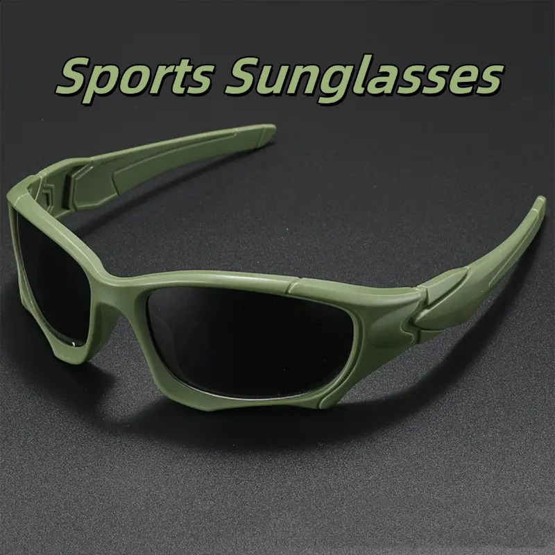 Fashionable and Trendy Sports Sunglasses with High-end Feel Outdoor Windproof Sand Proof and UV Resistant Glasses UV400 250805