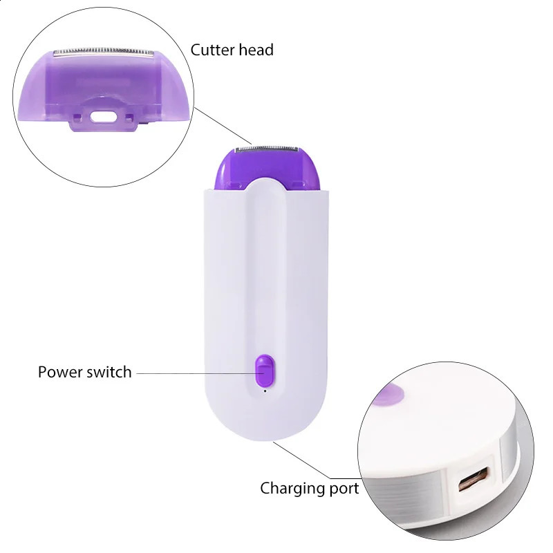Rechargeable Epilator Hair Removal Kit Laser Touch Hair Removal Device Womens Body Face And Leg Hand Shaver Hair Removal Devices 250805