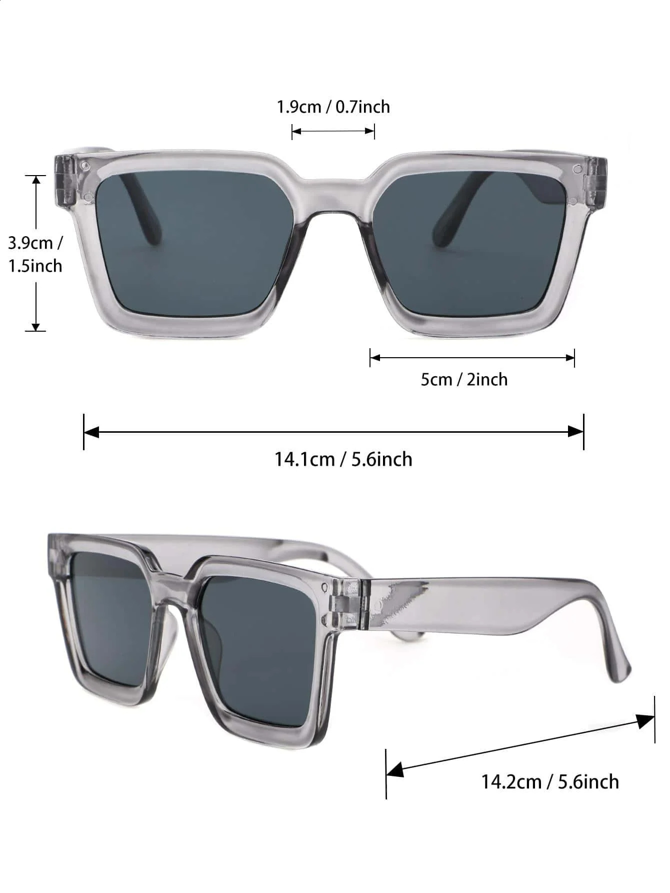 2/3 pc Men Square Frame Fashion Sunglasses For Vacation Driving UV400 Cycling Accessories 250805