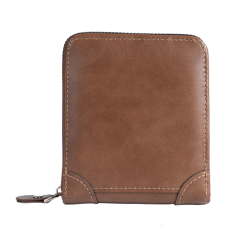 European And American Business Men's Short Luxury Bag Wallet Multifunctional Classic Fashion Trend Full Material Men's Multi-card Slot Coin 