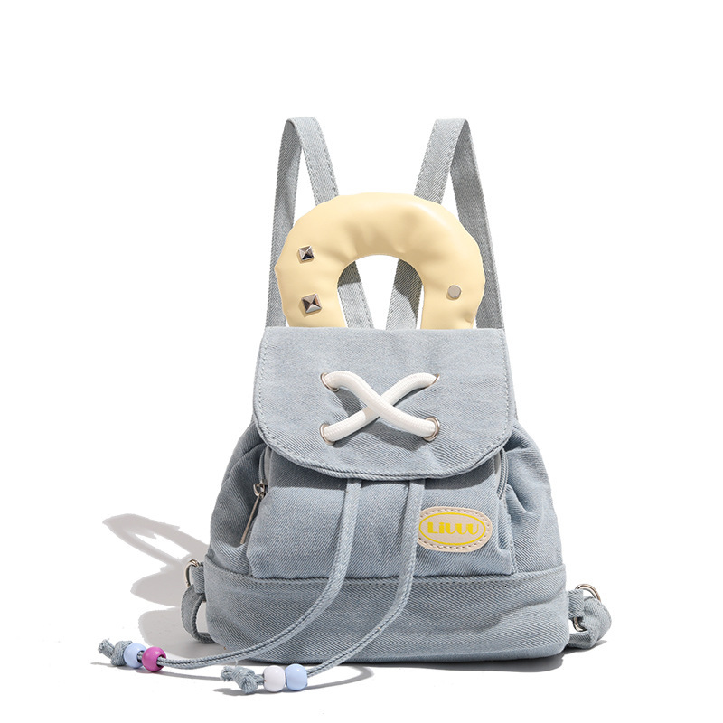 Denim Cute 2025 New Dopamine Handheld Small Backpack ddmymoon