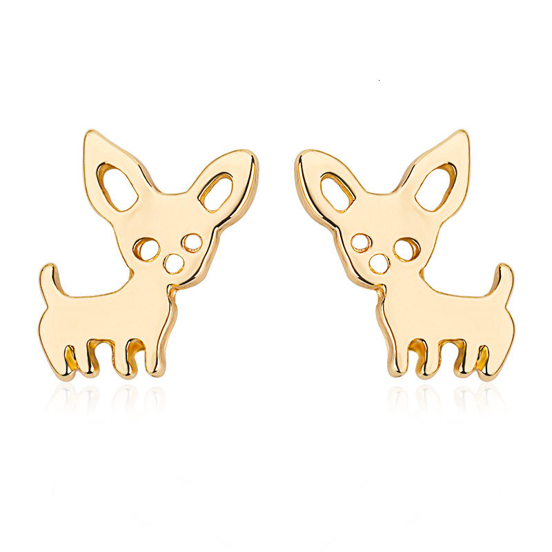 Simple Cute Puppy For Women Creative Abstract Animal Earrings Pet Ear Accessories