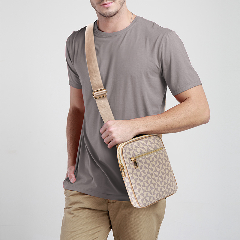 Men's crossbody bag new simple easy to take thin crossbody bag women's fashion shoulder bag small body bag 2025s hot