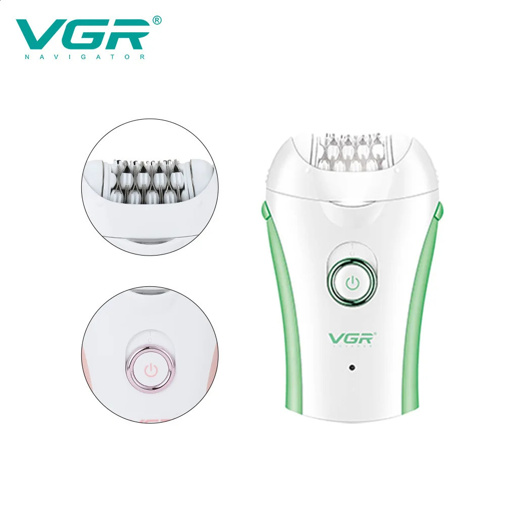 VGR Rechargeable Women Epilator Electric Female Epilator For Face Hair Removal Machine For Legs Body Bikini Hair Remover 250805