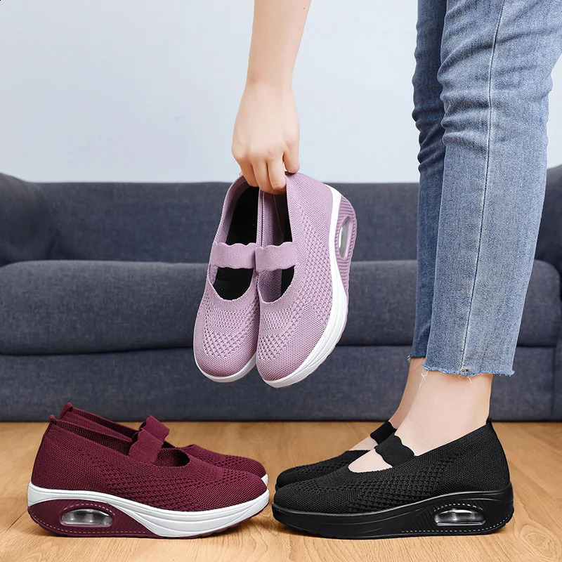 Summer Comfort Casual Womens Shoes Fashion Soft Sole Breathable Hollow Out Flat Shoes for Women Zapatos De Mujer 250805