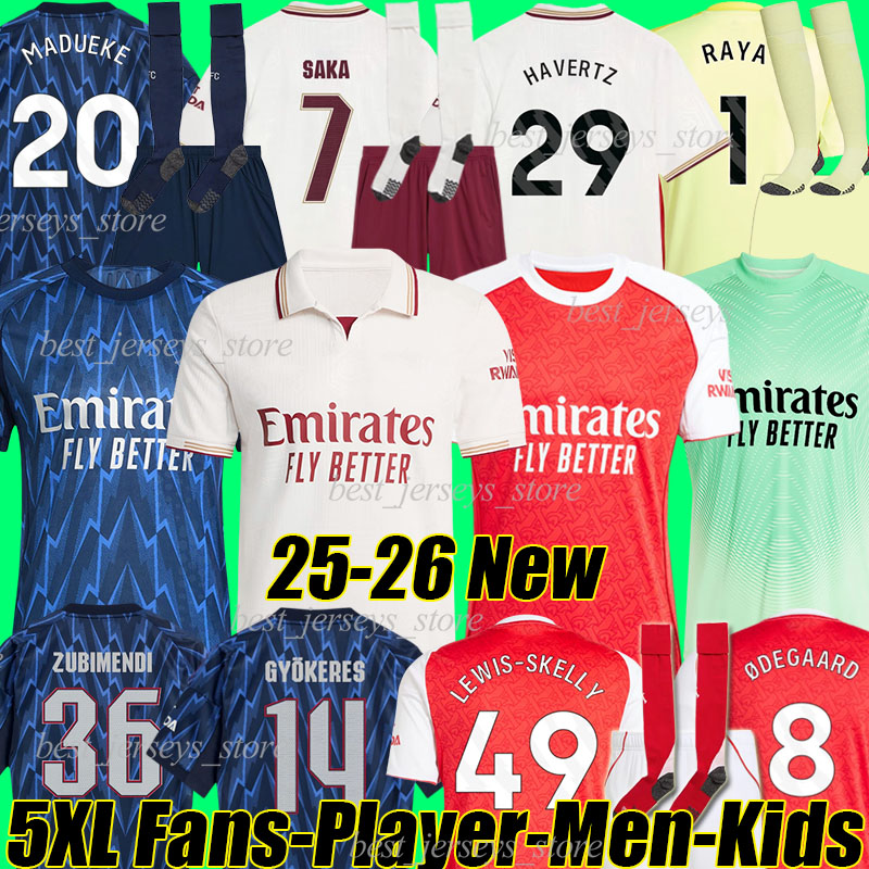 5XL 2025/26 arsen GYOKERES 3rd soccer jerseys MADUEKE ZUBIMENDI NORGAARD HAVERTZ SAKA MERINO TROSSARD G.JESUS RICE ODEGAARD RAYA men kids kits socks football shirts