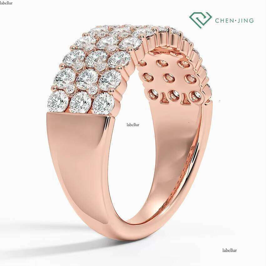 China Lab Grown Men Platinum PT950 White Gold Jewelry Engagement Dia Ring for Man
