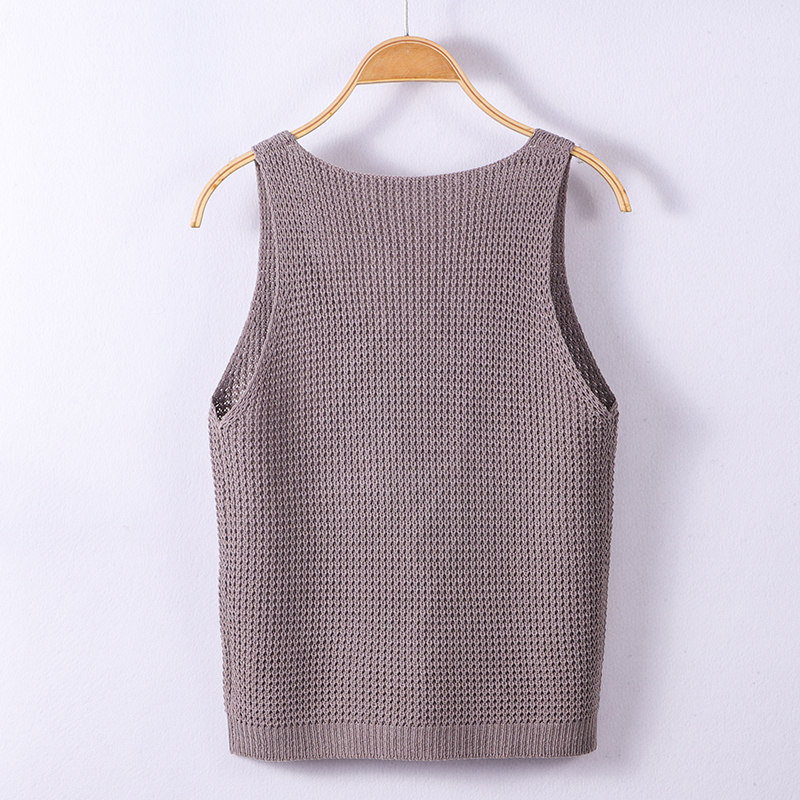 Designer Clothing Women's Knitted Sweater Vest Top