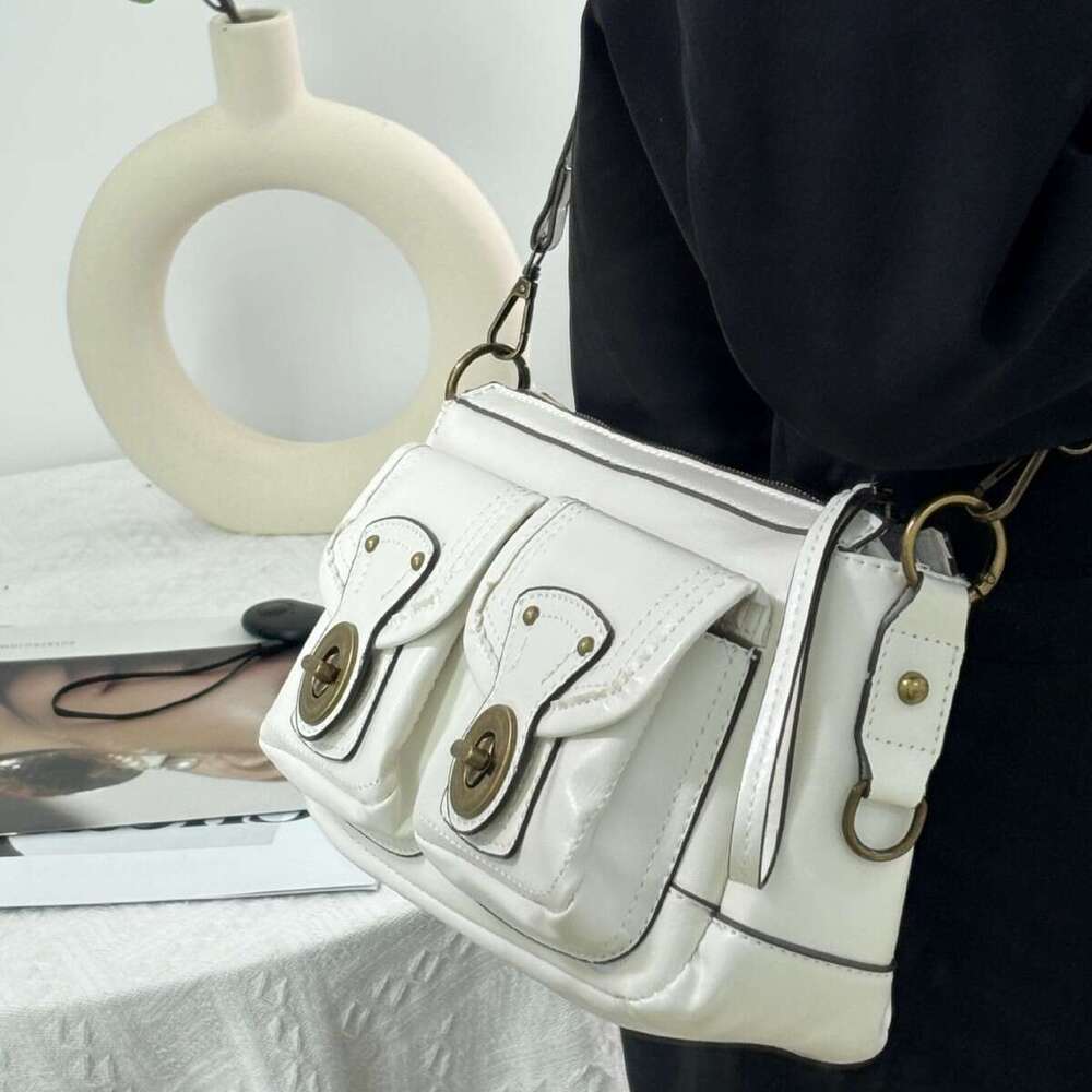 CDIWRI&KARI Premium Texture Bag 2024 New Niche Underarm Motorcycle Handbag Shoulder Crossbody
