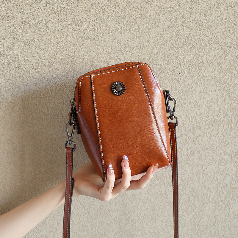 For Women Crossbody Mini Genuine Leather Women's Bag Ladies' Phone Pouch New