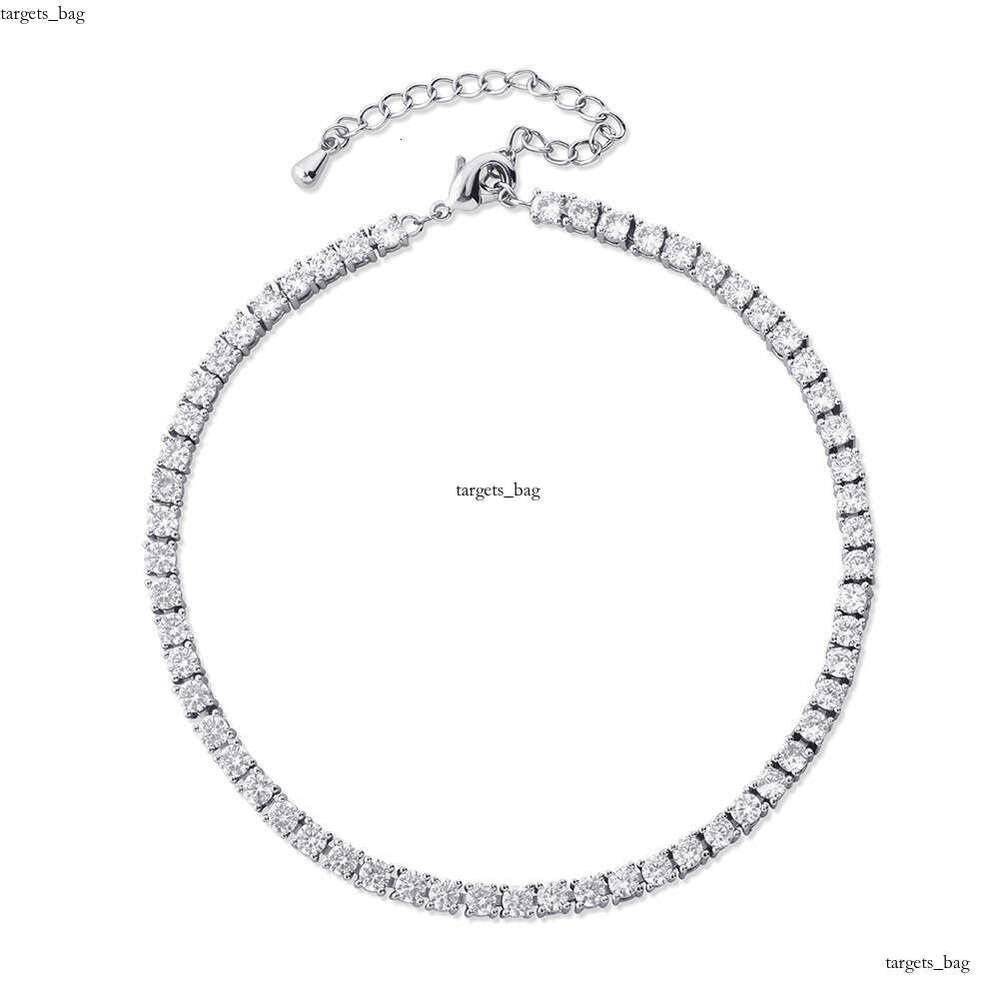 3/4/5/6MM Light High-End Starry Sky for Women Minimalist Style Niche Exquisite Geometric Anklet with Rhinestones