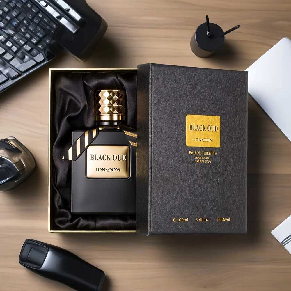 100ml Black Oud Perfume Mens Eau De Toilette Luxury Mysterious Oud Woody Long-Lasting Perfume Fragrance Cologne Z250809