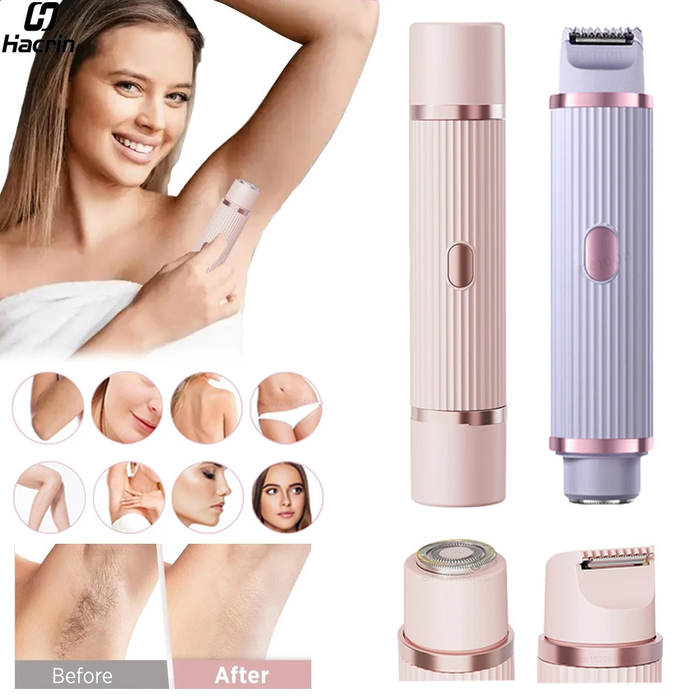 Electric Shaver for Women Bikini Trimmer 2 in 1 Women Electric Razor Body Epilator for Bikini Leg Underarm Electric Hair Remover 250805