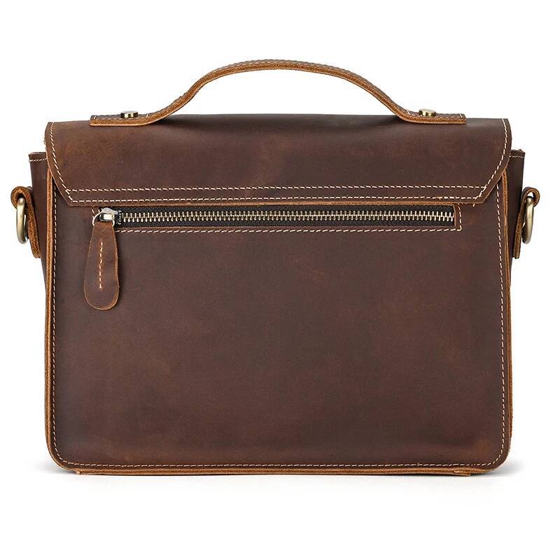 Luufan Crazy Horse Leather Men's Shoulder Vintage Messenger Men Male Small Travel Crossbody Bags Man Handbag Sling Bag
