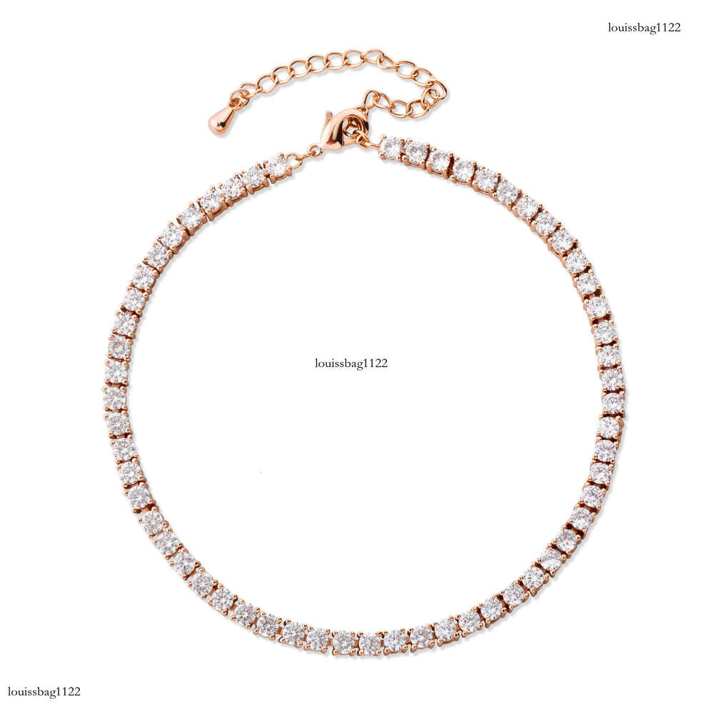 3/4/5/6MM Light High-End Starry Sky for Women Minimalist Style Niche Exquisite Geometric Anklet with Rhinestones