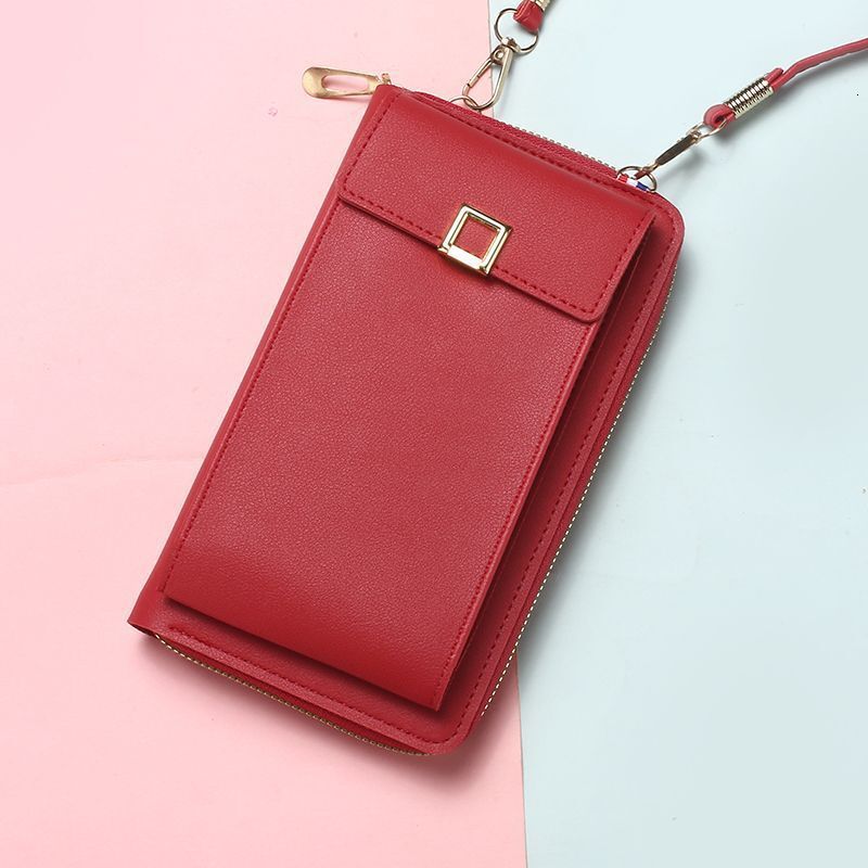Solid Color Mini Bag Korean Version 2025 New Vertical Phone Bag Women's Luxury Bag Casual Shoulder Crossbody Bag Coin Purse Bag