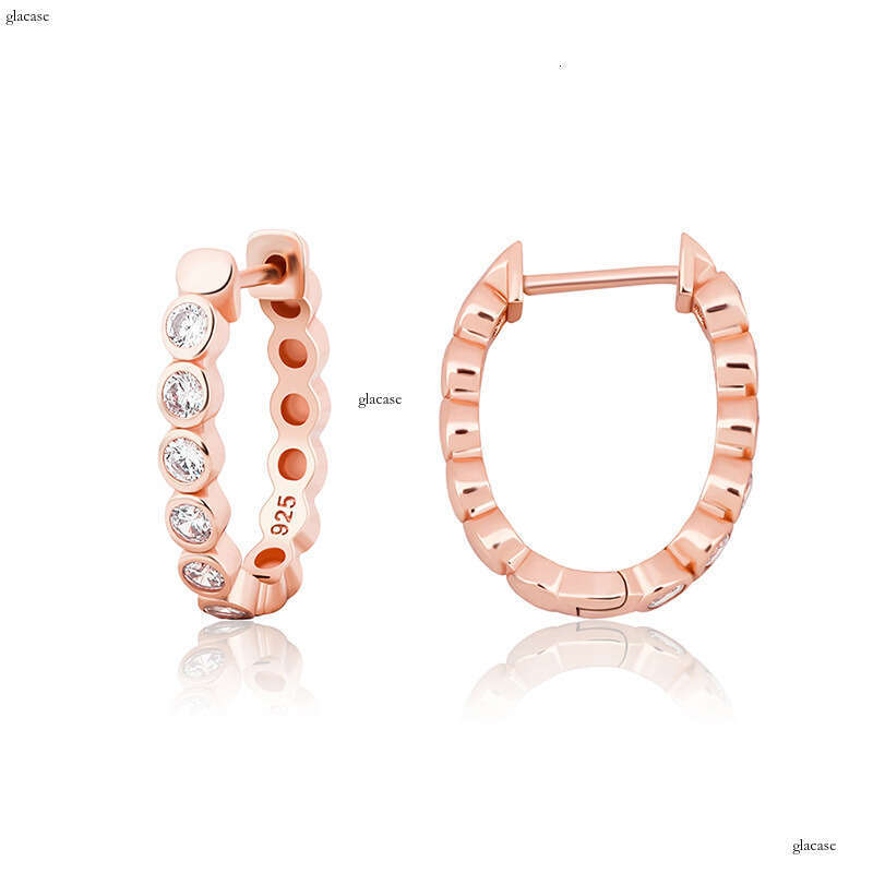INS Hip-Hop Sier Oval Bubble Zircon Earrings for Women, Unique Fashion Simple Ear Accessories