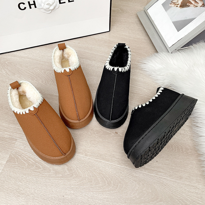 Free delivery designer woman boots Comfortable cotton boots with plush insulation snow boots short sleeved cotton shoes