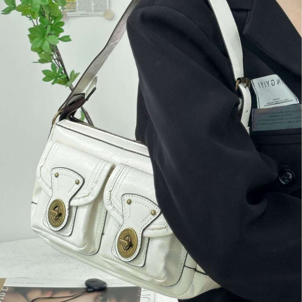 CDIWRI&KARI Premium Texture Bag 2024 New Niche Underarm Motorcycle Handbag Shoulder Crossbody
