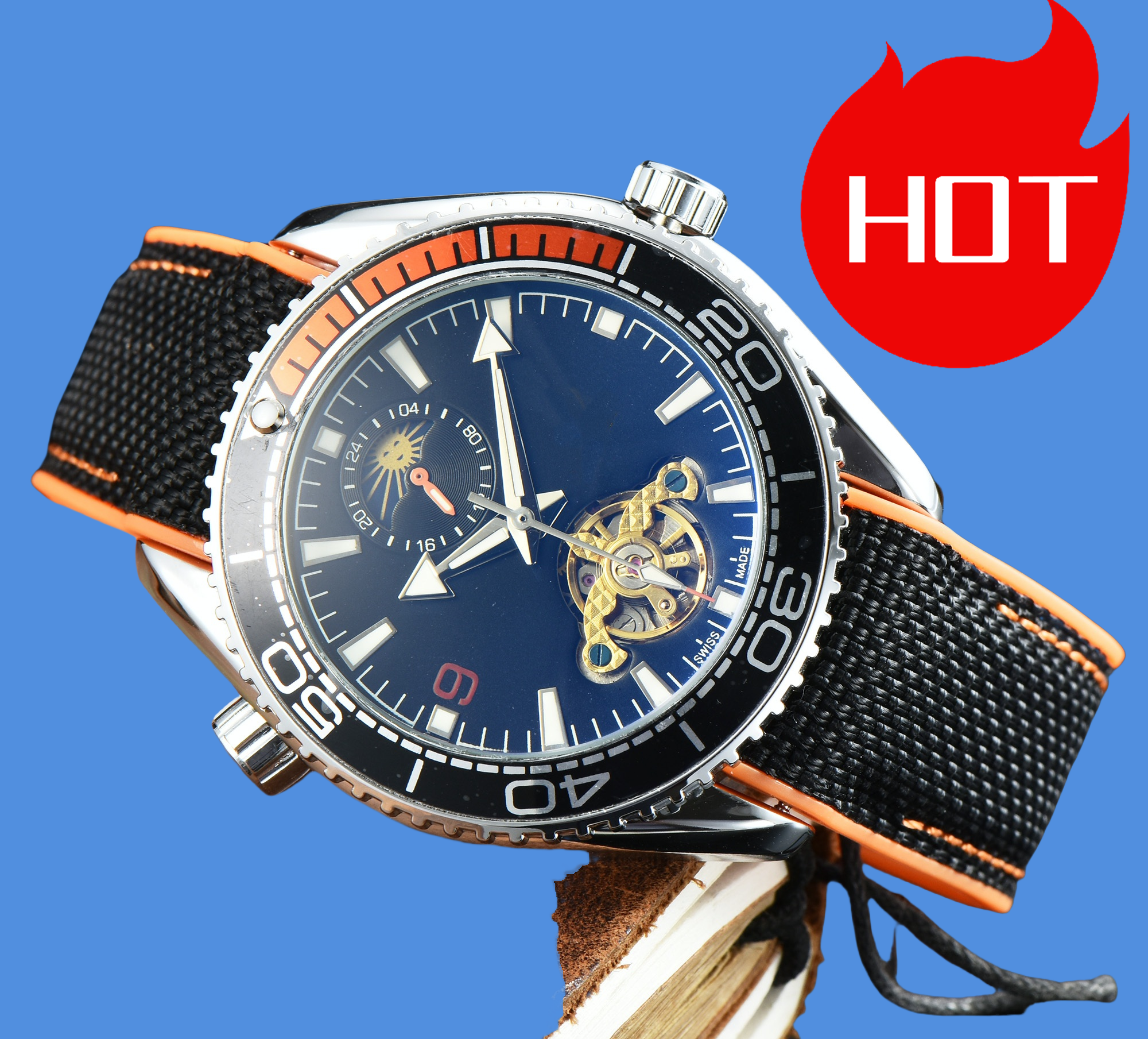 OMEGity Men women OMGity SEAMASTERity SPEEDMASTERity Tourbillon Automatic Movement Watch Mens Mechanical Watches Fashion Sports Designer Wristwatches OM113