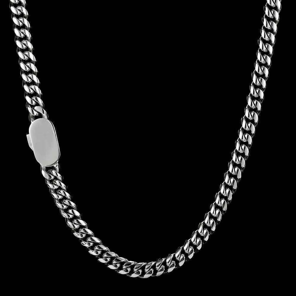 Hip Hop Jewelry 6mm Stainless Steel Gold Plated Cuban Link Chain Bracelet for Men