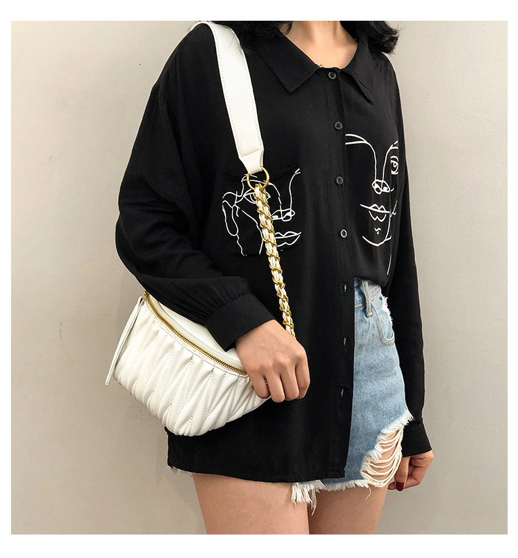 Free Shipping Designer Bag Internet Celebrity Small Bag For Women New Style Pleated Waist Bag Luxury Bag Fashionable Trendy Crossbody Bag Ins Chest Ba