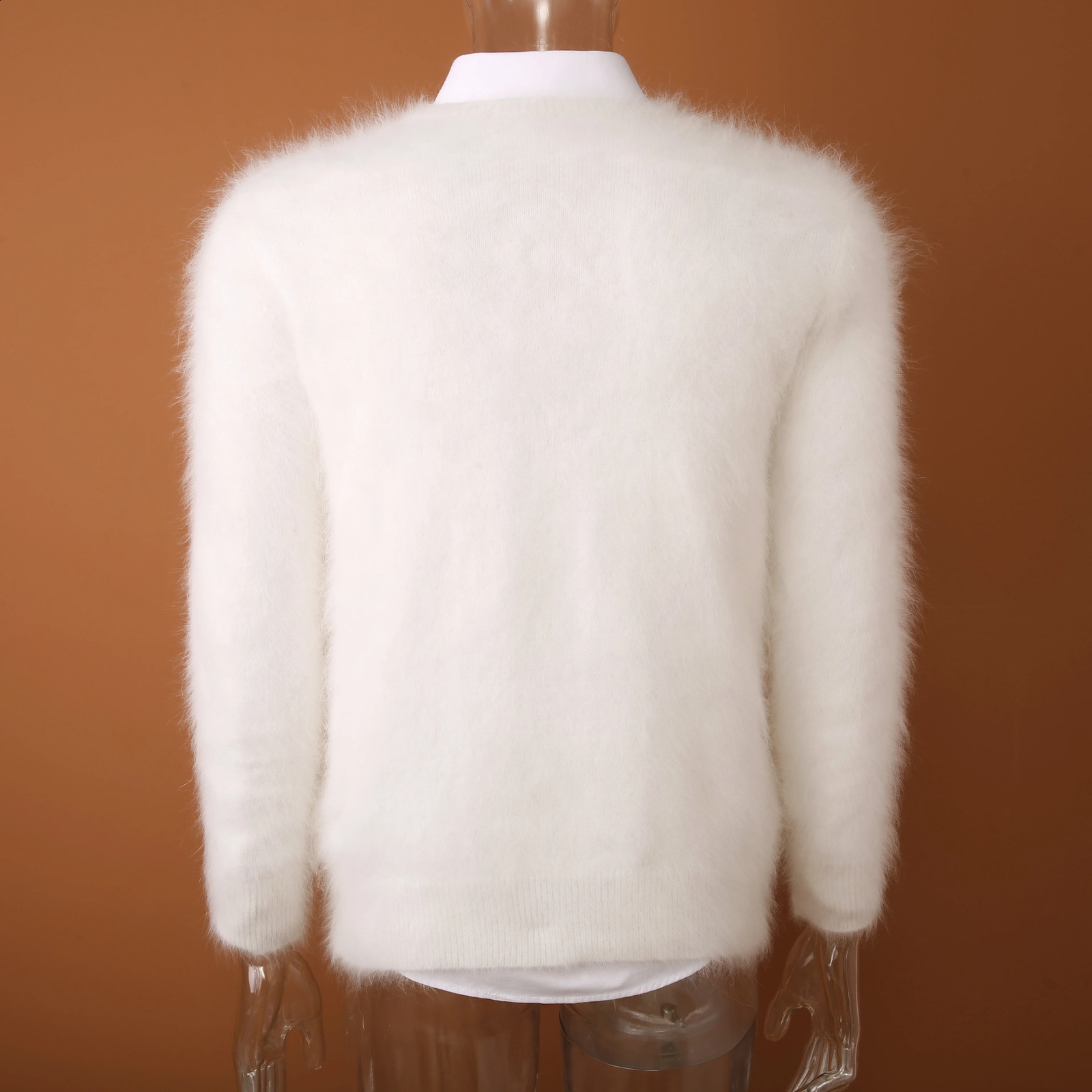 genuine mink cashmere sweater men pure cashmere sweater pullovers mink sweater S200416 250808