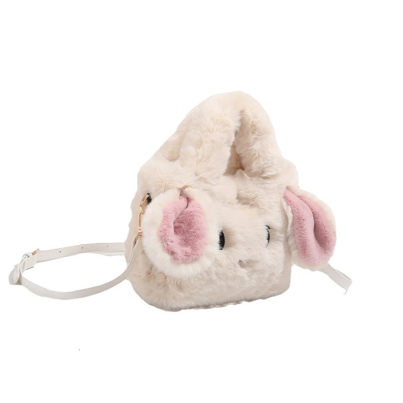 Fluffy Milk Candy Rabbit for Women 2025 New Autumn Winter Cute Handbag Crossbody Bag ddmymoon