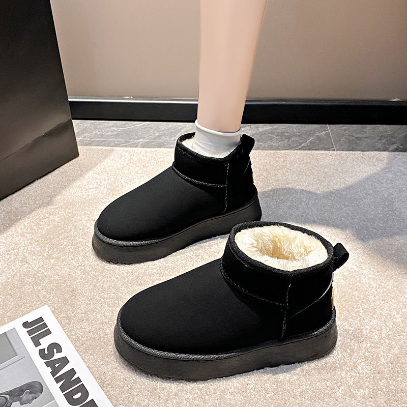 hot Free delivery designer woman boots Snow boots with short sleeves and plush insulation anti slip cotton boots