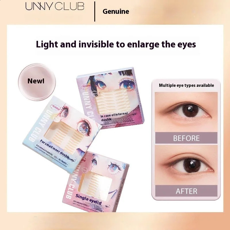 U N Y Invisible Double Eyelid Tape for Hooded Monolid Puffy Eyes - Natural Look Undetectable Eyelid Sticker Lift 250807