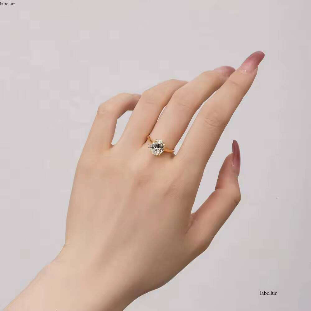 High Sense Zircon Dia S Sterling Sier Ring Temperament Exquisite Wedding Series Fashion Jewelry