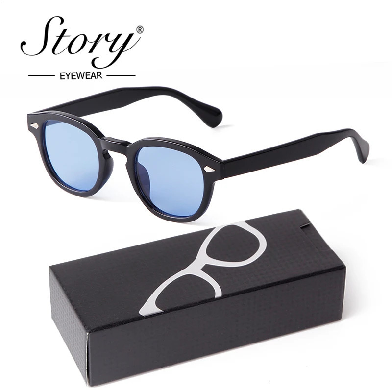 Fashion Gradient Blue Small Round Sunglasses for Women Men Vintage Tortoise Square Sun Glasses Lunettes De Soleil 250805