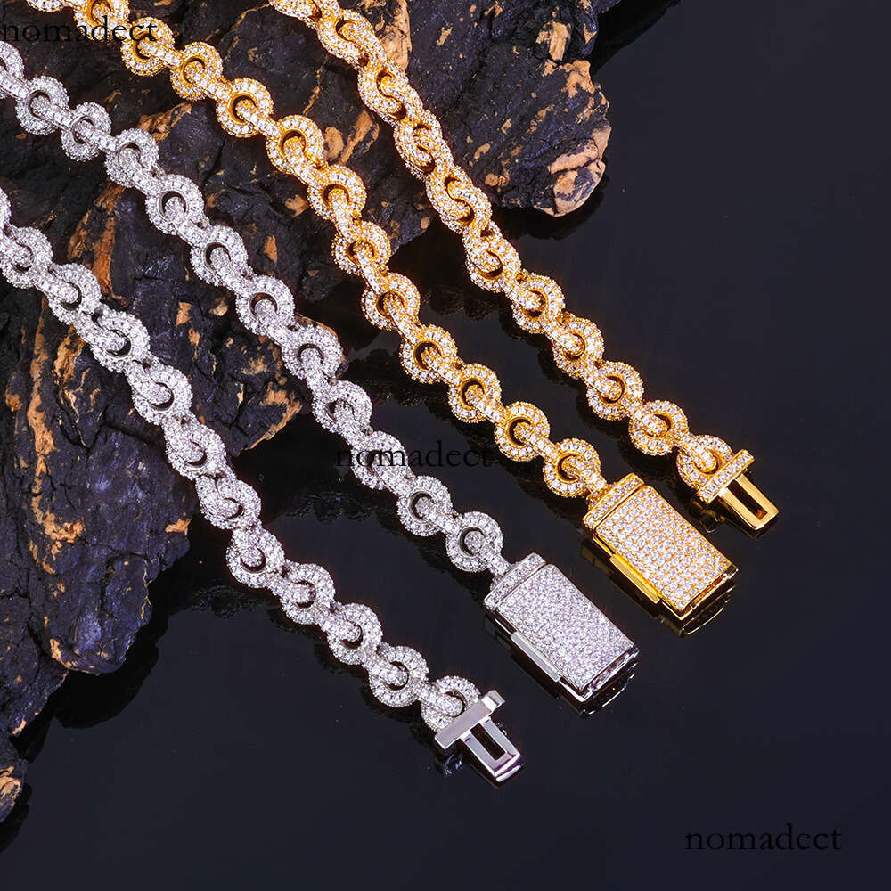 Hip-Hop Iced Out VVS Full Dia Moissanite Necklace High-Quality Light 0-Chain Men's Jewelry