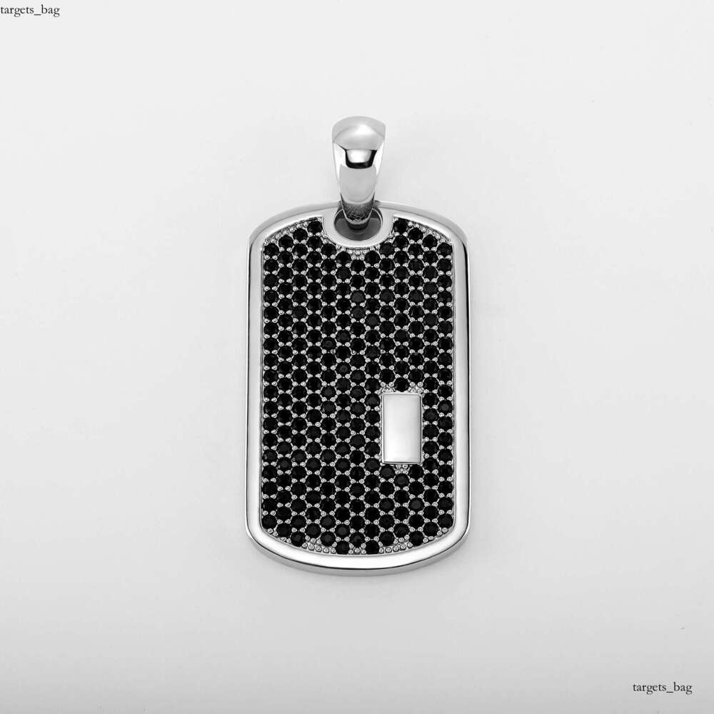 Hip Hop Jewelry Full Dia Pendant DIY Engraving Dog Tag Necklace Gold Australia