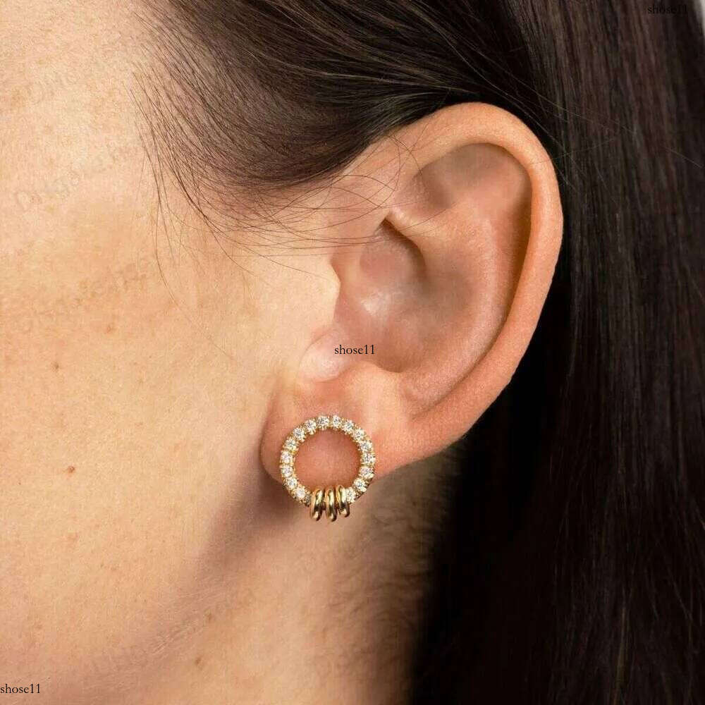 designer Hoops Earrings Spinelli Kilcoll earrings Sterling sier Gold plated earstuds womens Jewelry New Popular Hip hop Branded Love Gift