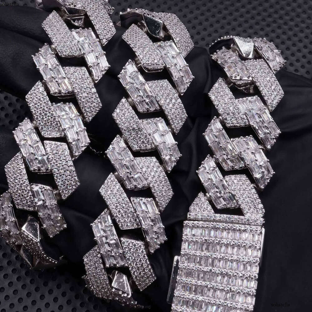 Pass Tester Gra Moissanite Dia Sterling Sier Custom Cuban Link Chain for Rapper Hip Hop Necklace