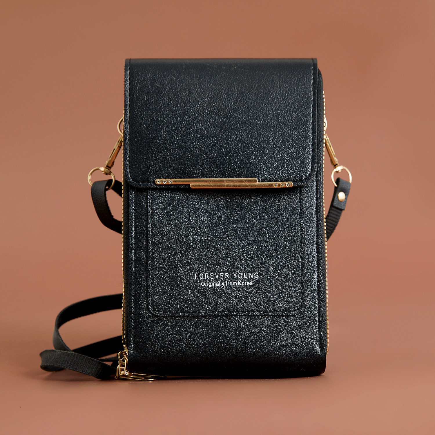 Cross-border Vertical Phone Bag Crossbody Fashion Luxury Bag Bag Mini Coin Purse Women's High-end Handbag Zipper Phone Bag